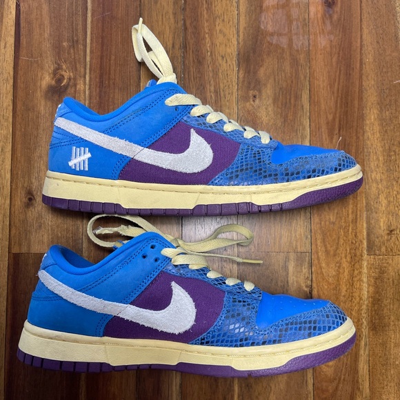 Nike Dunk Low SP x Undefeated "5 On It" sneakers blue and purple - Picture 2 of 13